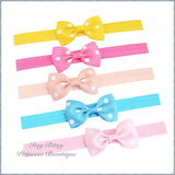 2.5 Inch Polka dot bow headbands