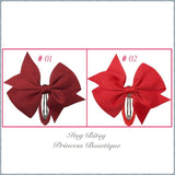 3.5 Inch Bow snap hairclips