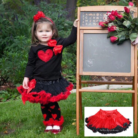 Red and Black Pettiskirts