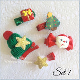 Christmas hair clip sets