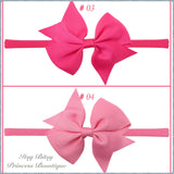 3.5 Inch Bows on Nylon Headbands