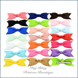 3 inch Small flat bow hair clips