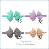 3.5 Inch Bow on Elastic headband