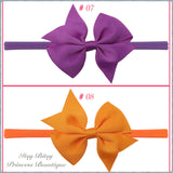 3.5 Inch Bows on Nylon Headbands