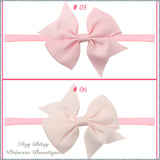 3.5 Inch Bows on Nylon Headbands