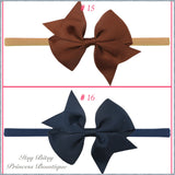 3.5 Inch Bows on Nylon Headbands