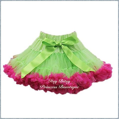 Lime Green and Hot Pink Pettiskirt