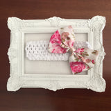 Floral bow Headband (In Stock)