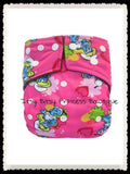 Bamboo Modern Cloth Nappy -Smurfette-